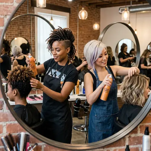 Creative Hair Beauticians Using Bronner Bros Products