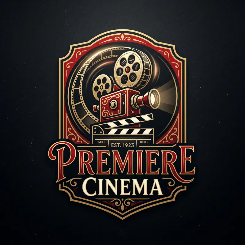 Vintage Cinema Logo Design | Creative Film Industry Elements