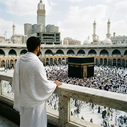 Realistic View of Kaaba from Behind