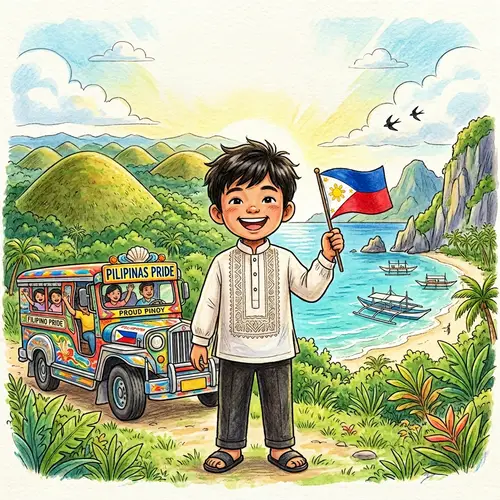 Proud Filipino: A Heartwarming Drawing of National Pride