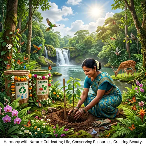Harmony with Nature: Cultivating Life & Conserving Resources