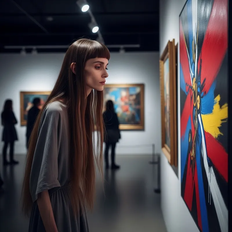 Ana: Art of an Extremely Thin Woman with Brown Hair