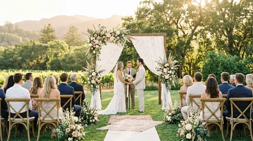 Elegant Outdoor Wedding Ceremony Setup