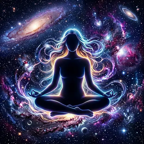 Celestial Meditation: Ethereal Cosmic Art