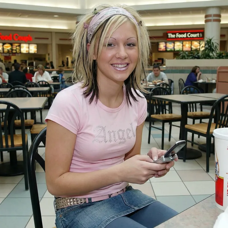 2000s Fashion: Retro Feminine Portrait In Vintage Attire