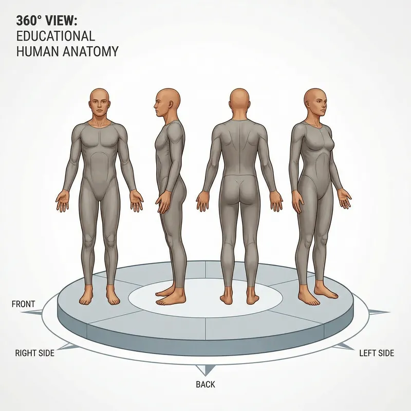 360-Degree View of Human Body in High Quality | Anatomy Precision