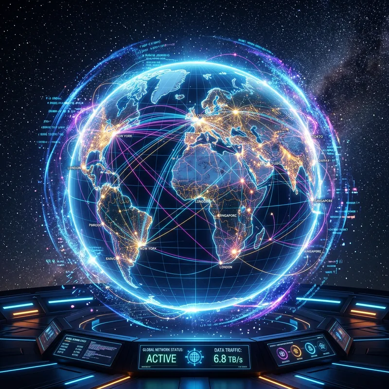 Technologically Advanced Global Network Visualization