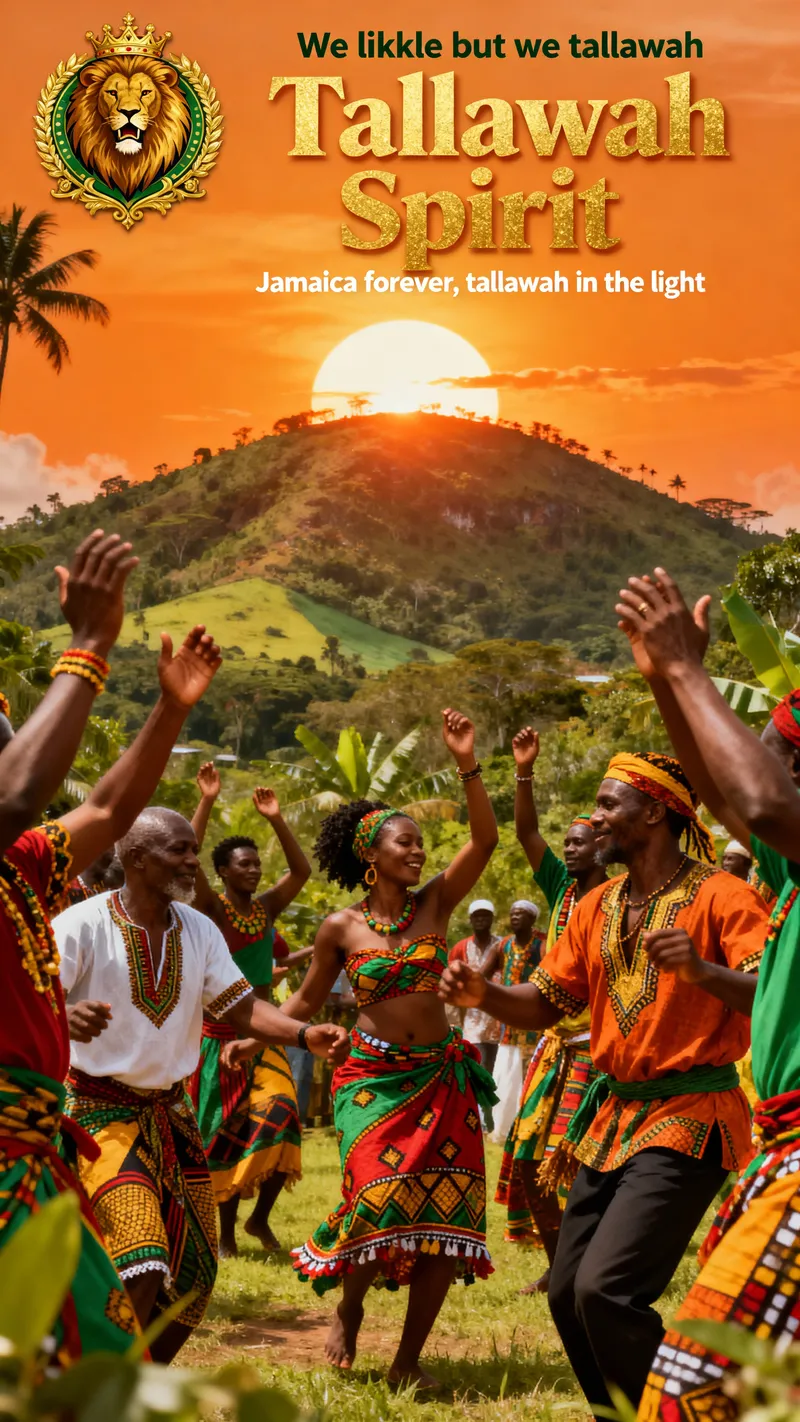 Vibrant Tallawah Spirit Reggae Poster Design