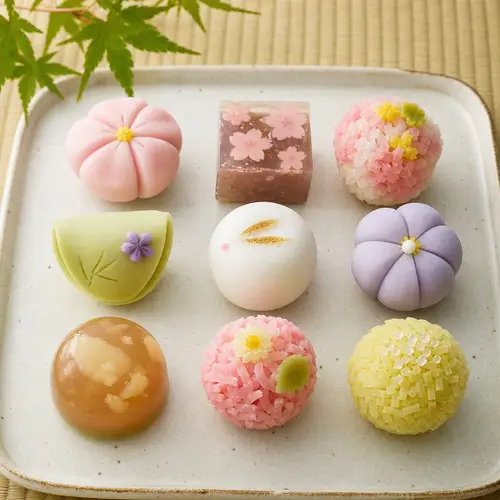 Delicious Selection of Japanese Wagashi