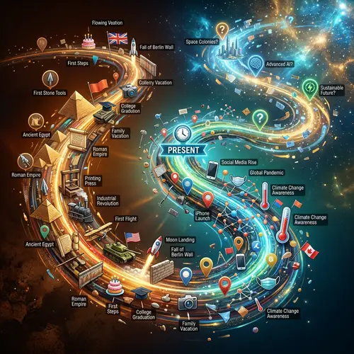 Rich Timeline: Past to Present Bursting with Historic Events