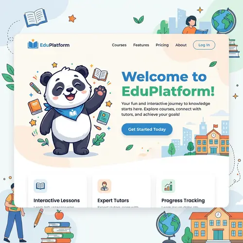Welcome to EduPlatform - Learn with Our Panda Guide