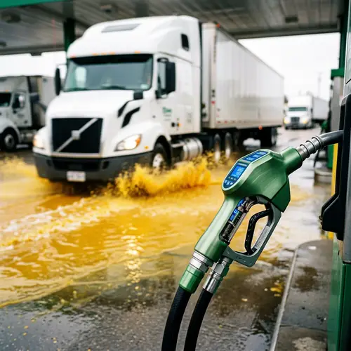 Innovative Green Fuel Technology: High-Speed Close-Up Image