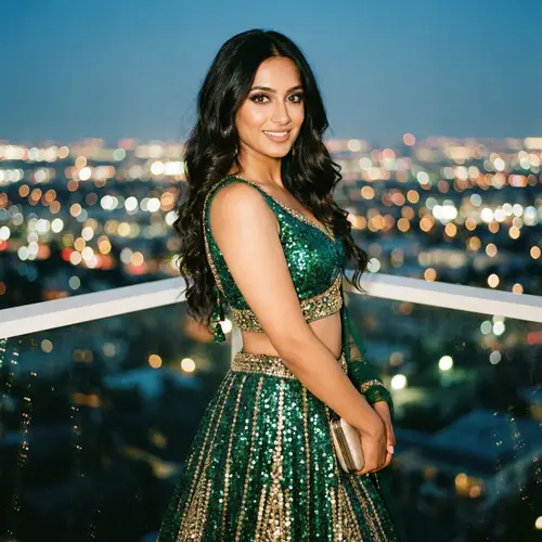 Urvashi Rautela: Elegant Indian Woman in Glamorous Evening Wear