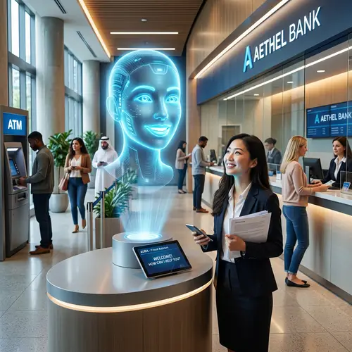 Futuristic Bank Virtual Assistant | Automated Customer Service