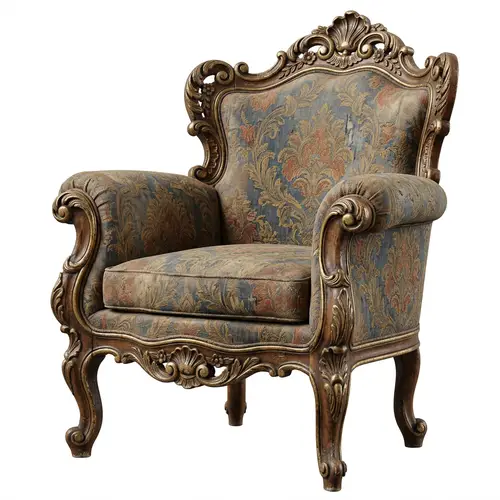 Intricately Crafted Antique Chair 3D Model