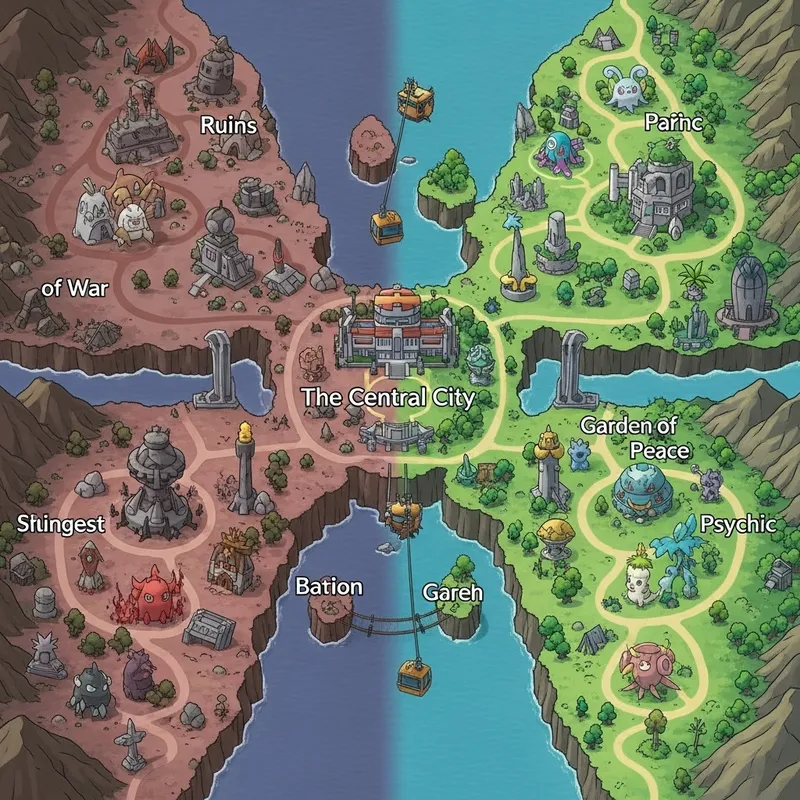 Explore the Twin Remnant Pokémon Map