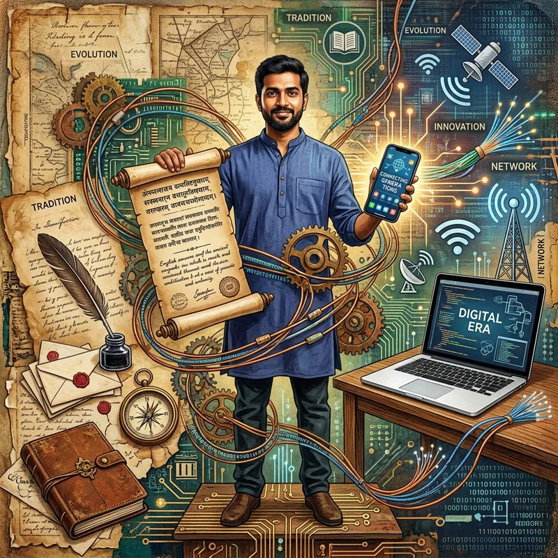 Creative Technology Relationship Collage Feat. South Asian Male