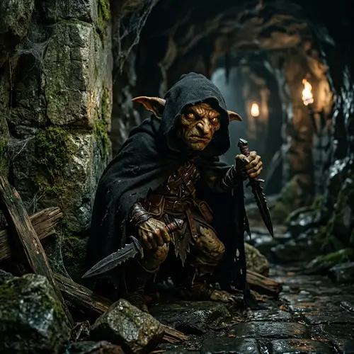 Stealthy Goblin with Daggers