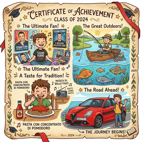 Creative Cartoon Graduation Poster Design