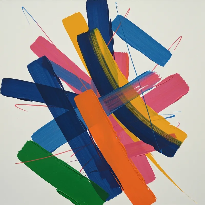 Modern Abstract Art in Vibrant Colors