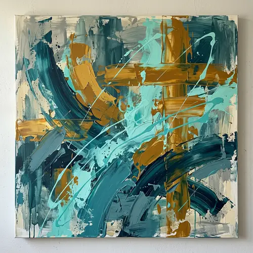 Modern Abstract Art in Vibrant Colors