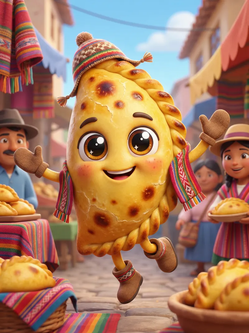 Adorable Salteña Mascot - Cute Animation Design