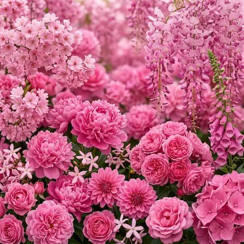 Stunning Pink Floral Background for Tranquility