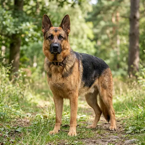 German Shepherd Portrait: Intelligent & Versatile Working Breed