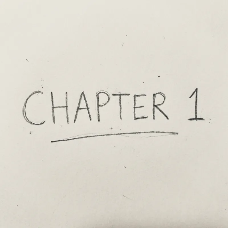 Easy Pencil Drawing of 'Chapter 1'