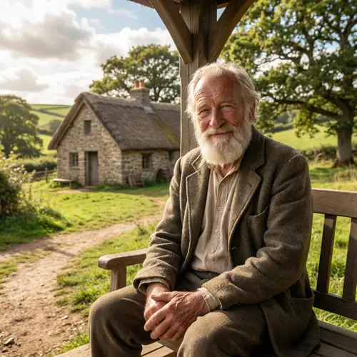 Benevolent Elder Man Embodying Compassion and Kindness