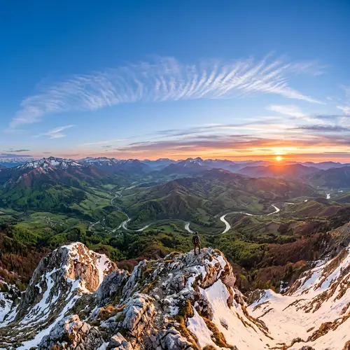 Mountain Top View: Breathtaking Scenic Landscape
