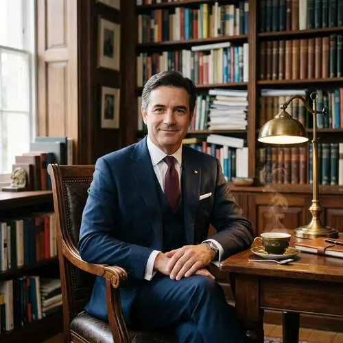 Confident Professional in Elegant Office Setting