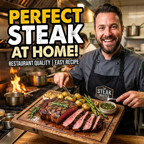 Delicious Steak Cooking Video Thumbnail