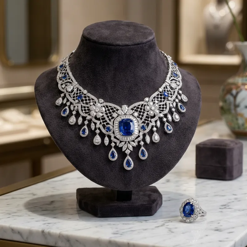 Luxury Jewelry Design with Precious Gemstones
