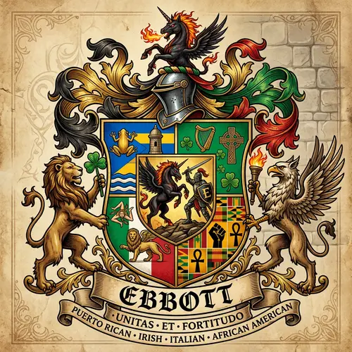 Ebbott Family Crest: A Unique Heritage Design