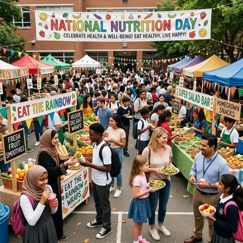 Celebrating National Nutrition Day at a Vibrant School Bazaar