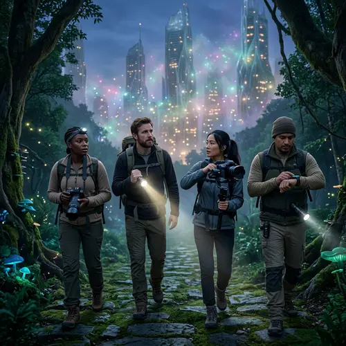 Intrepid Explorers in Fairy City | Urban Adventure Fantasy