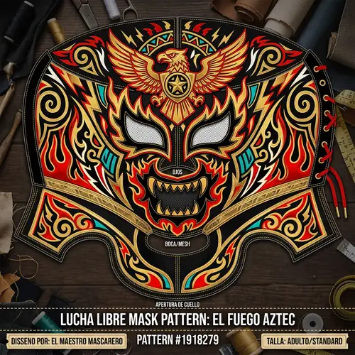 Create a Lucha Libre Mask Pattern