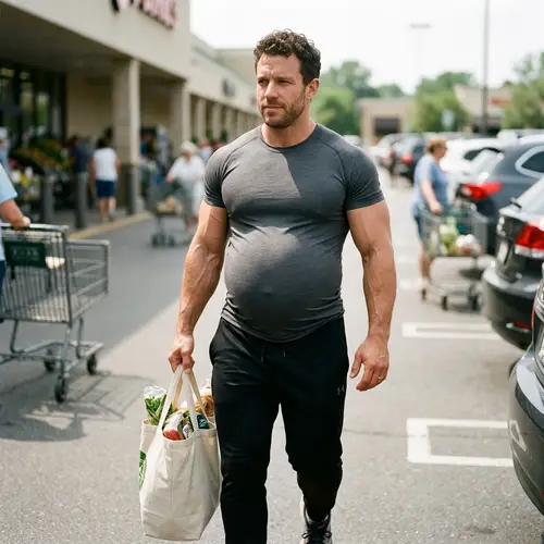 Muscular Man with 42 Week Baby Bump | Unique Pregnancy