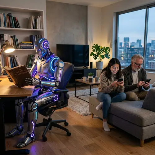Robot vs Humans: Contrasting Scene Study in Modern Living Room