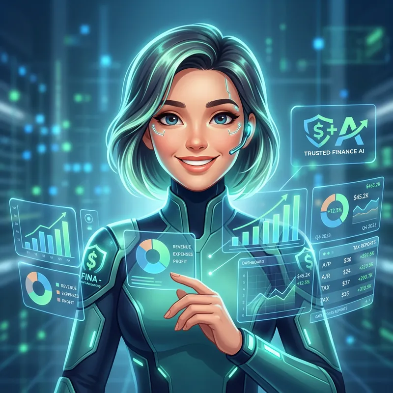 Futuristic AI Chatbot Virtual Avatar Design for QuickBooks | Engaging and Intelligent