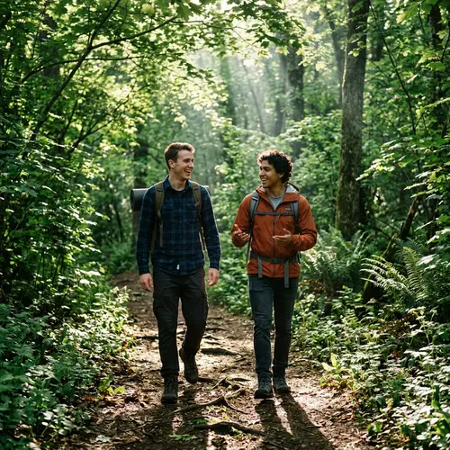 Adventure Awaits: Adam and Jason Explore the Forest
