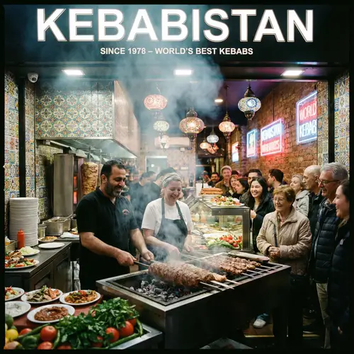 Vibrant Kebab Shop | Traditional Middle-Eastern Decor