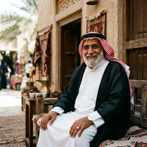 Portrait of an Older Arabic Man