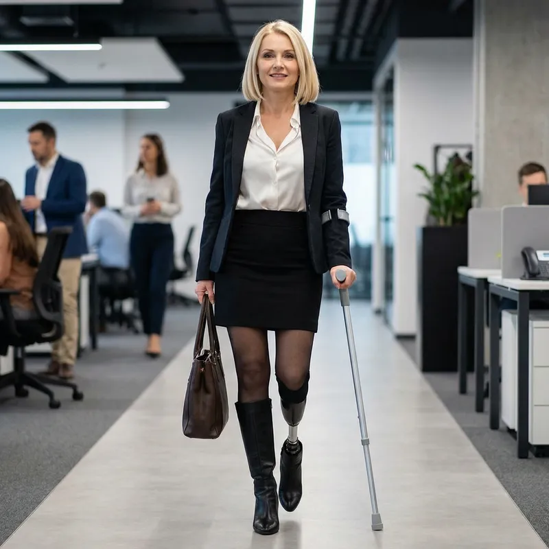 Sophisticated Business Lady in Classy Office Attire