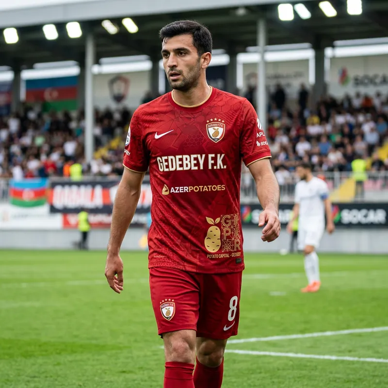 GEDEBEY F.K. Red Jersey with Unique Potato Design