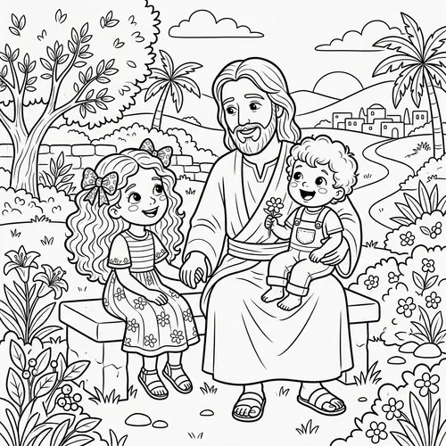 Jesus Coloring Page for Kids