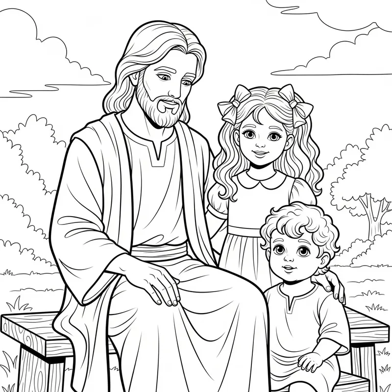 Jesus Coloring Page for Kids