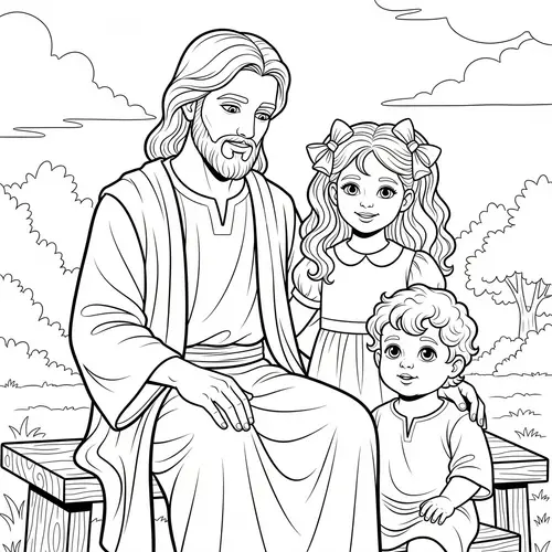 Jesus Coloring Page for Kids