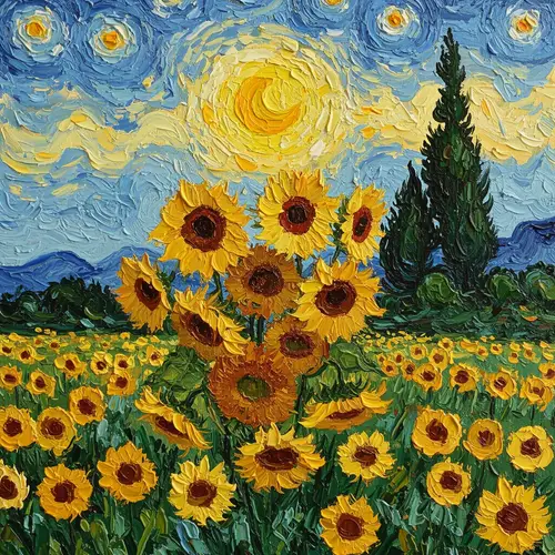 Painting in the Style of Van Gogh